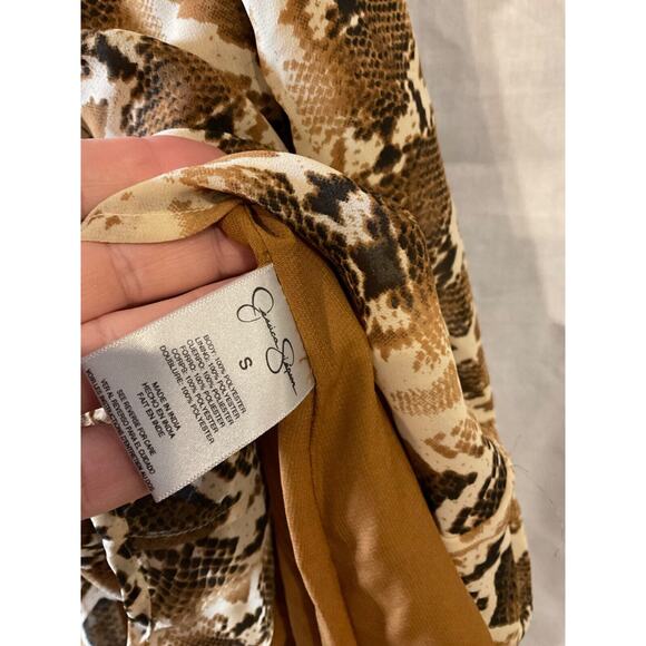 Jessica Simpson Animal Print Sleeveless Dress, Small, 100% Polyester, Lined - Picture 4 of 11